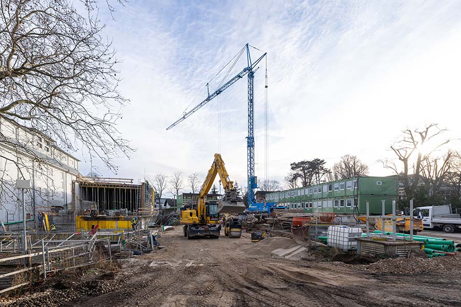 Klinik Ottakring: Neue Zufahrt Baustelle