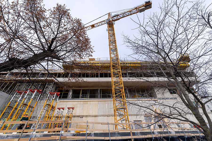 Klinik Ottakring: Verwaltungsneubau Ansicht Flötzersteig