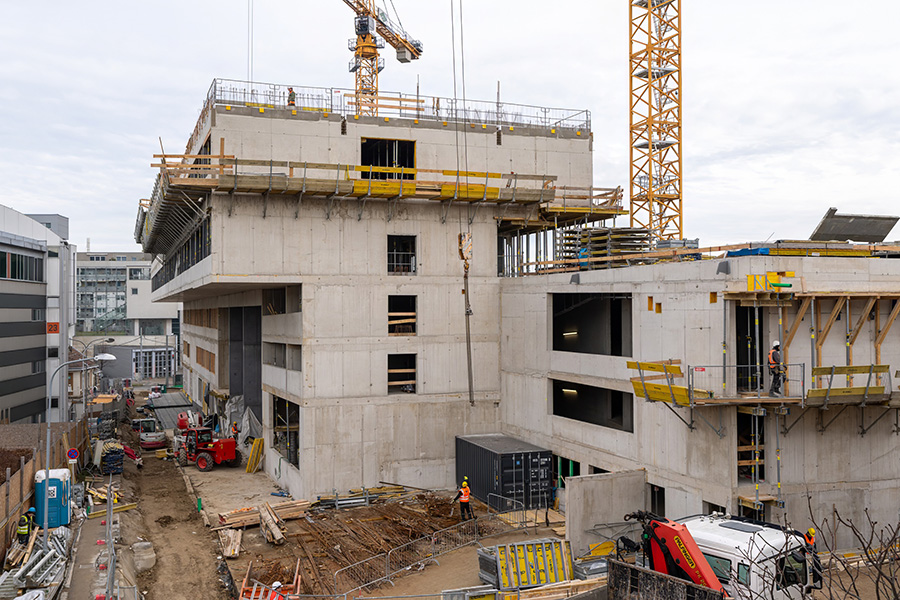 Klinik Ottakring: Verwaltungsneubau Baustelle