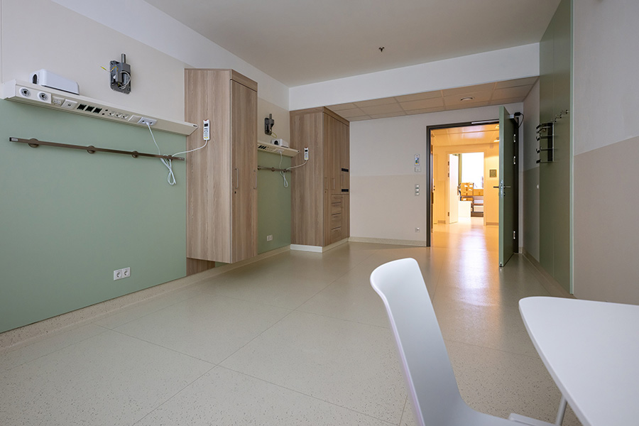 Klinik Landstraße: Neues Patient*innen-Zimmer Klinik Landstraße: Neues Patient*innen-Zimmer