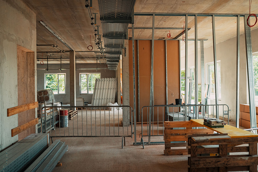 Therapiezentrum Ybbs: Neubau Sozialtherapie Baustelle