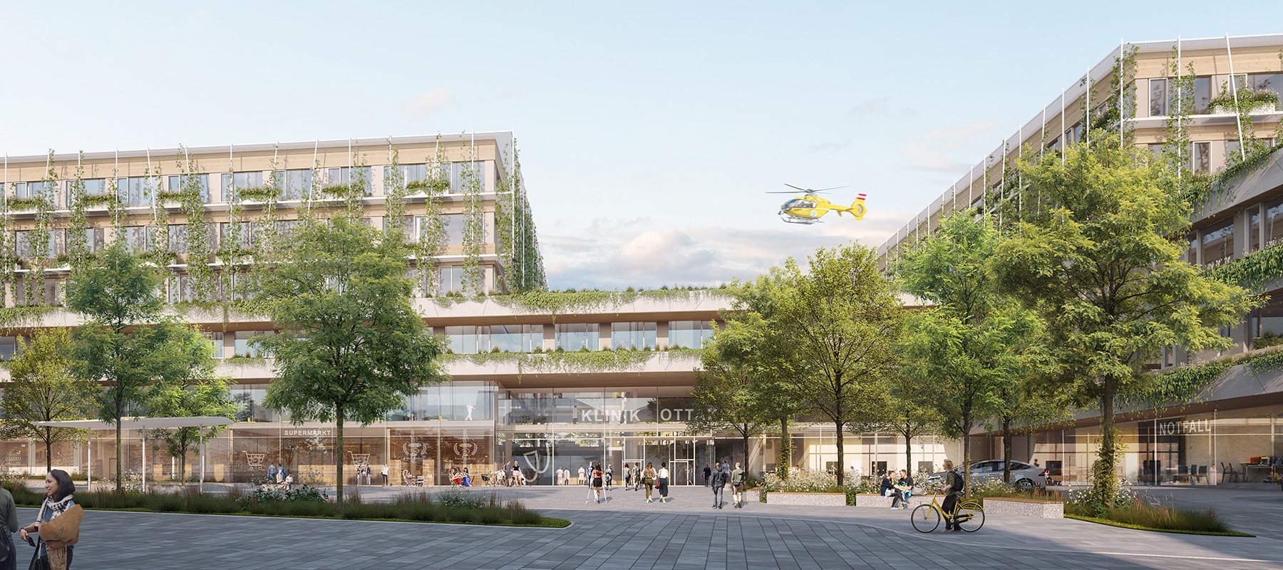 Klinik Ottakring neu Vorplatz