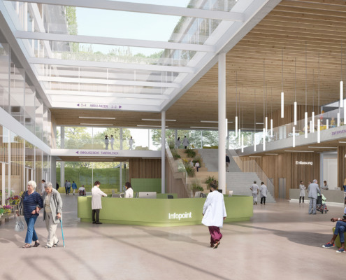 Klinik Ottakring neu Eingangshalle