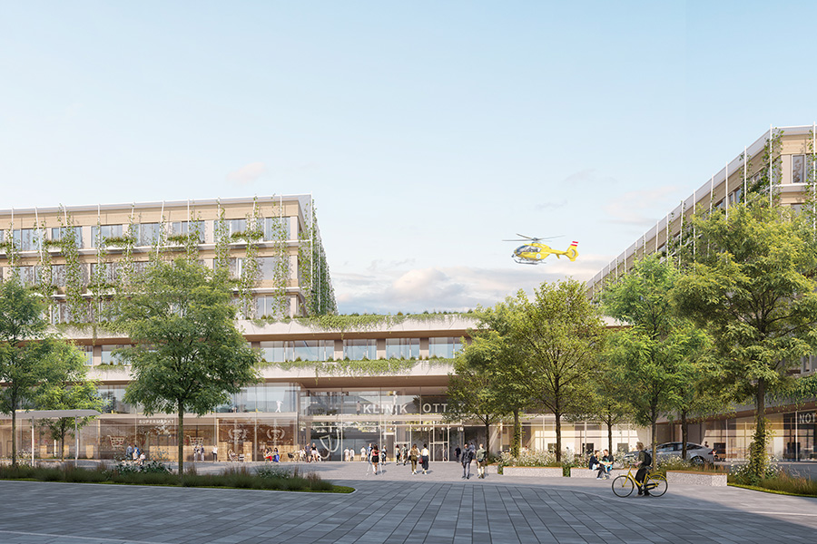 Klinik Ottakring neu Vorplatz