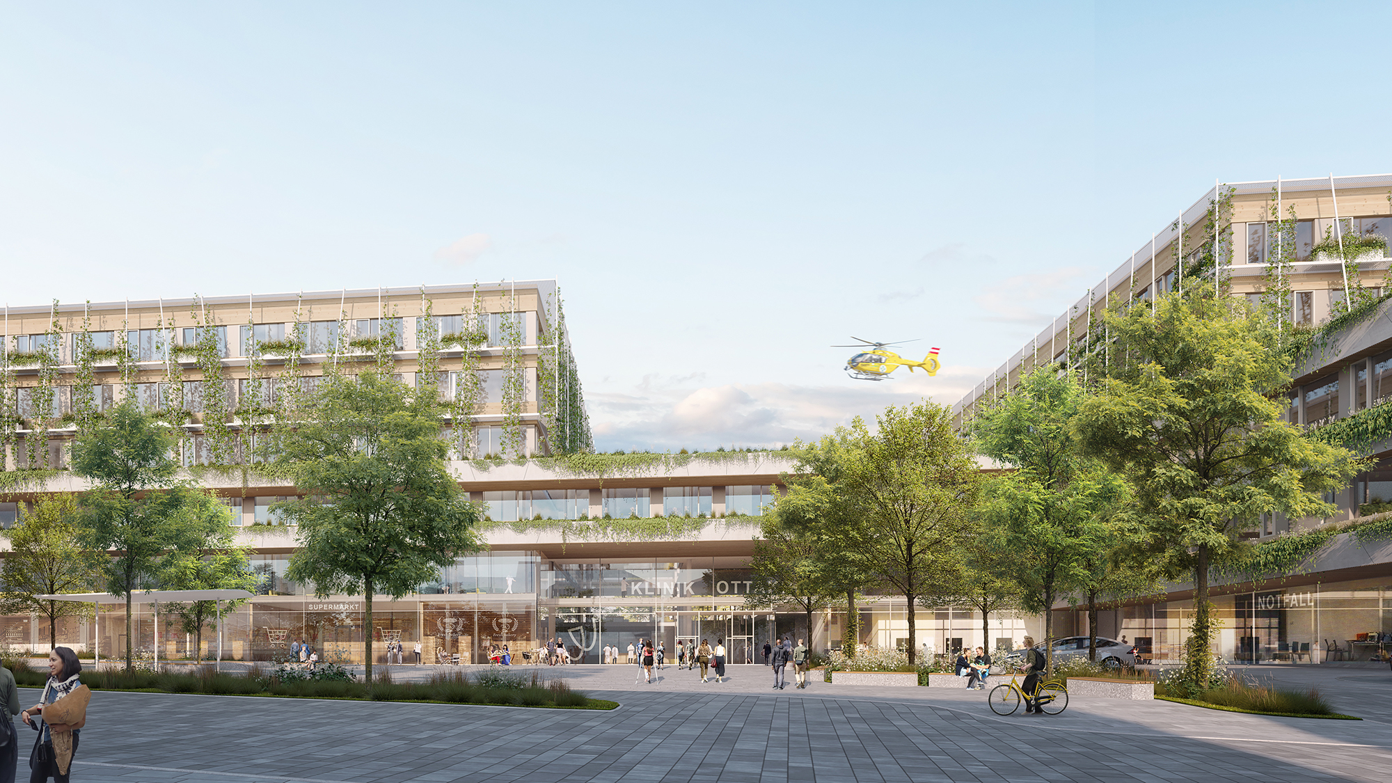 Klinik Ottakring neu Vorplatz