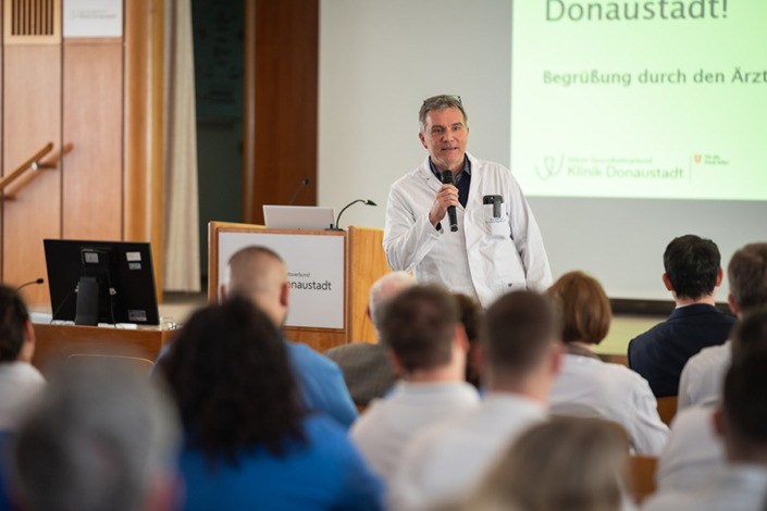 Mitarbeiterveranstaltung Modernisierung Klinik Donaustadt