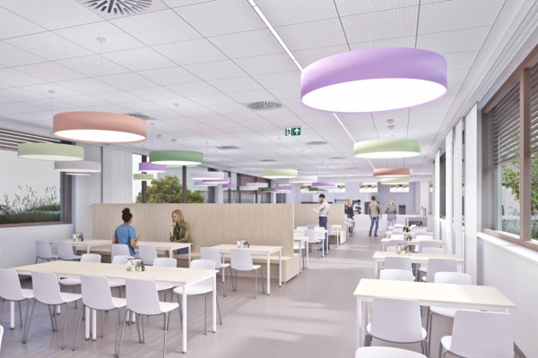 Klinik Donaustadt Rendering Restaurant