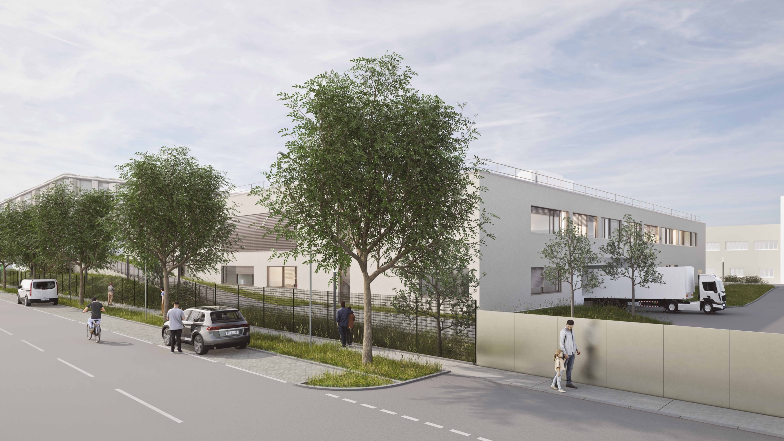 Klinik Donaustadt: Rendering neue Speisenversorgung Anlieferung