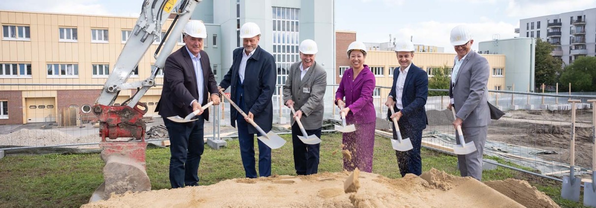 Spatenstich zum Neubau der Speisenversorgung in der Klinik Donaustadt