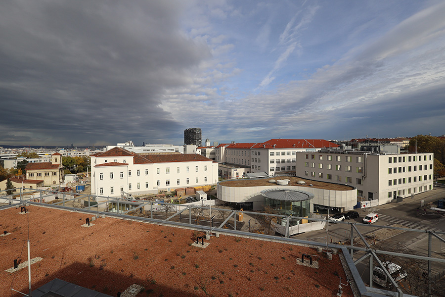 Abbrucharbeiten in der Klinik Favoriten