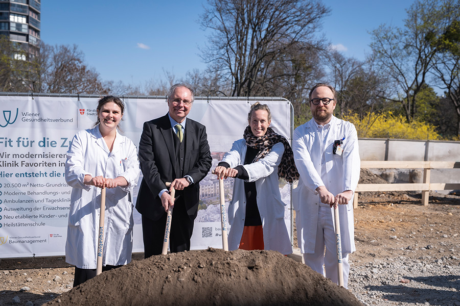 Spatenstich Psychiatrie Klinik Favoriten
