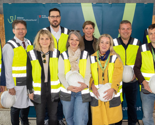 Klinik Ottakring Begehung Gruppenfoto